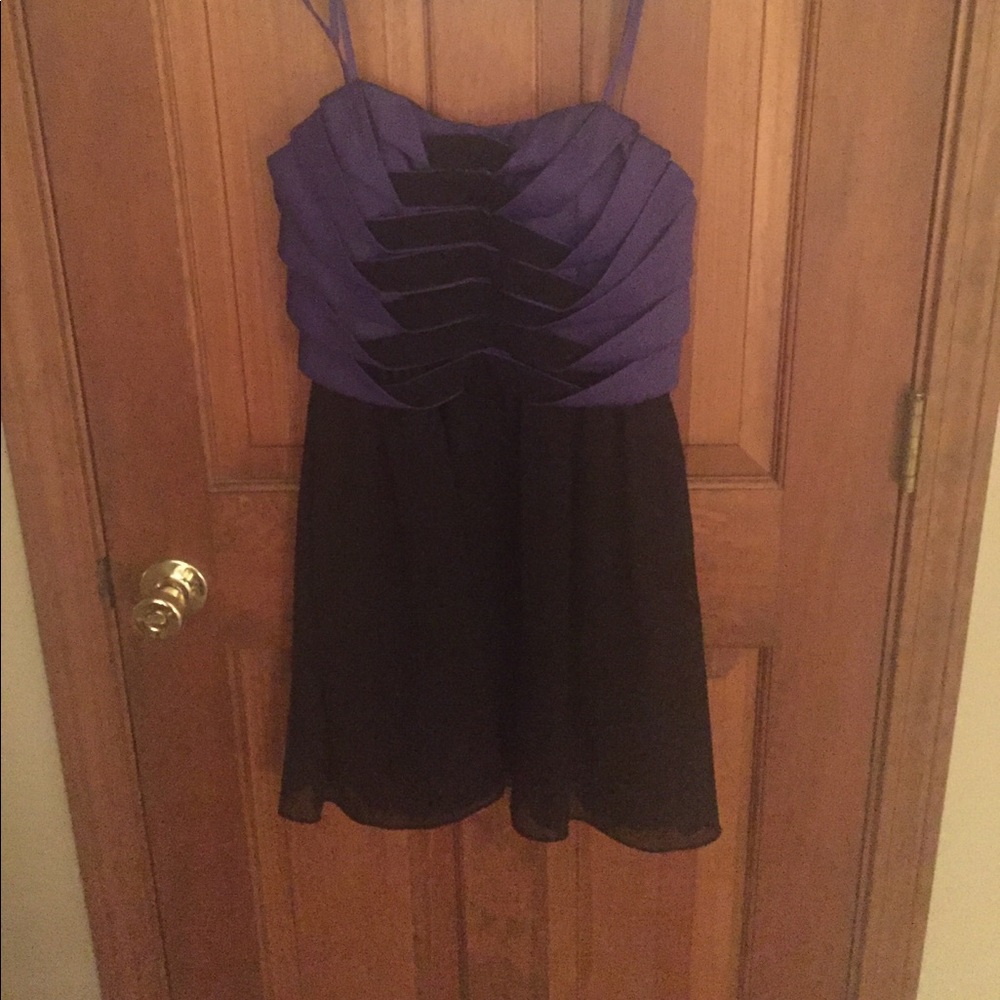 BCBG Purple&Black Mini Dress 4 a Homecoming QUEEN